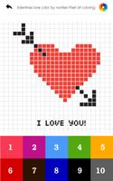 Valentines love color by number imagem de tela 3