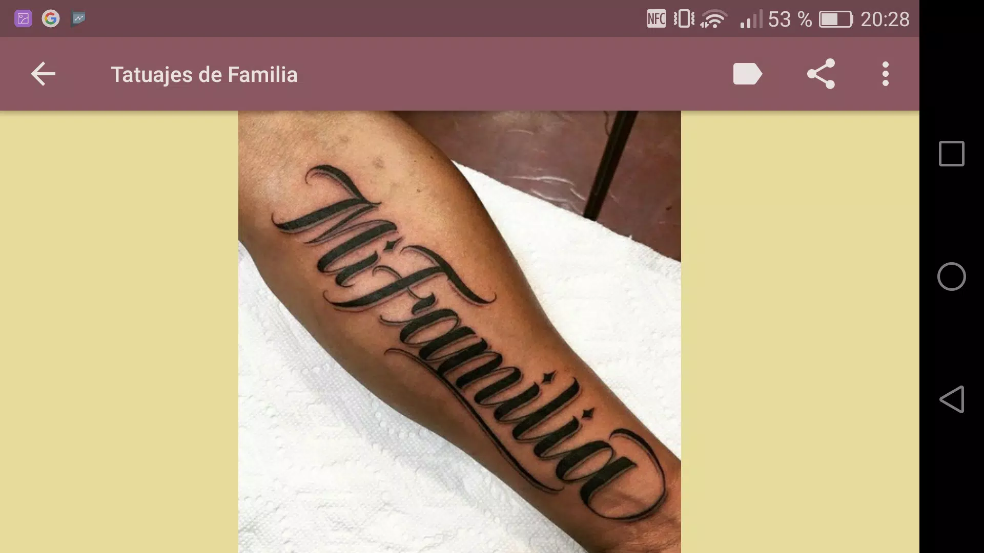 Android İndirme için Tatuajes de Familia APK