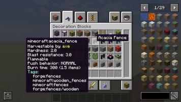 Item Info Mod for Minecraft PE captura de pantalla 1