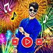 Happy newyear video maker song icône