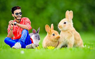 Rabbit photo editor and frames الملصق