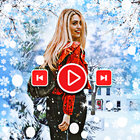 Snowfall video maker song icône