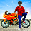 Sport bike photo editor frames-icoon