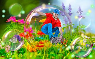 Bubble photo editor frames Cartaz