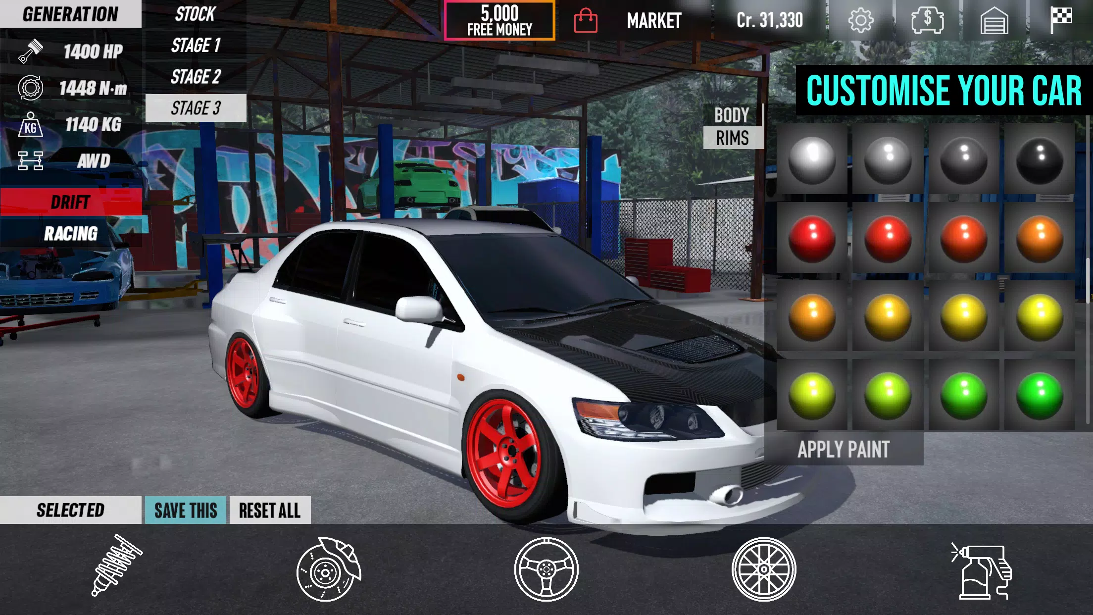 American Car Drift Game 2023 Mod Apk 1.0.3 (Unlimited Money) for Android iOs