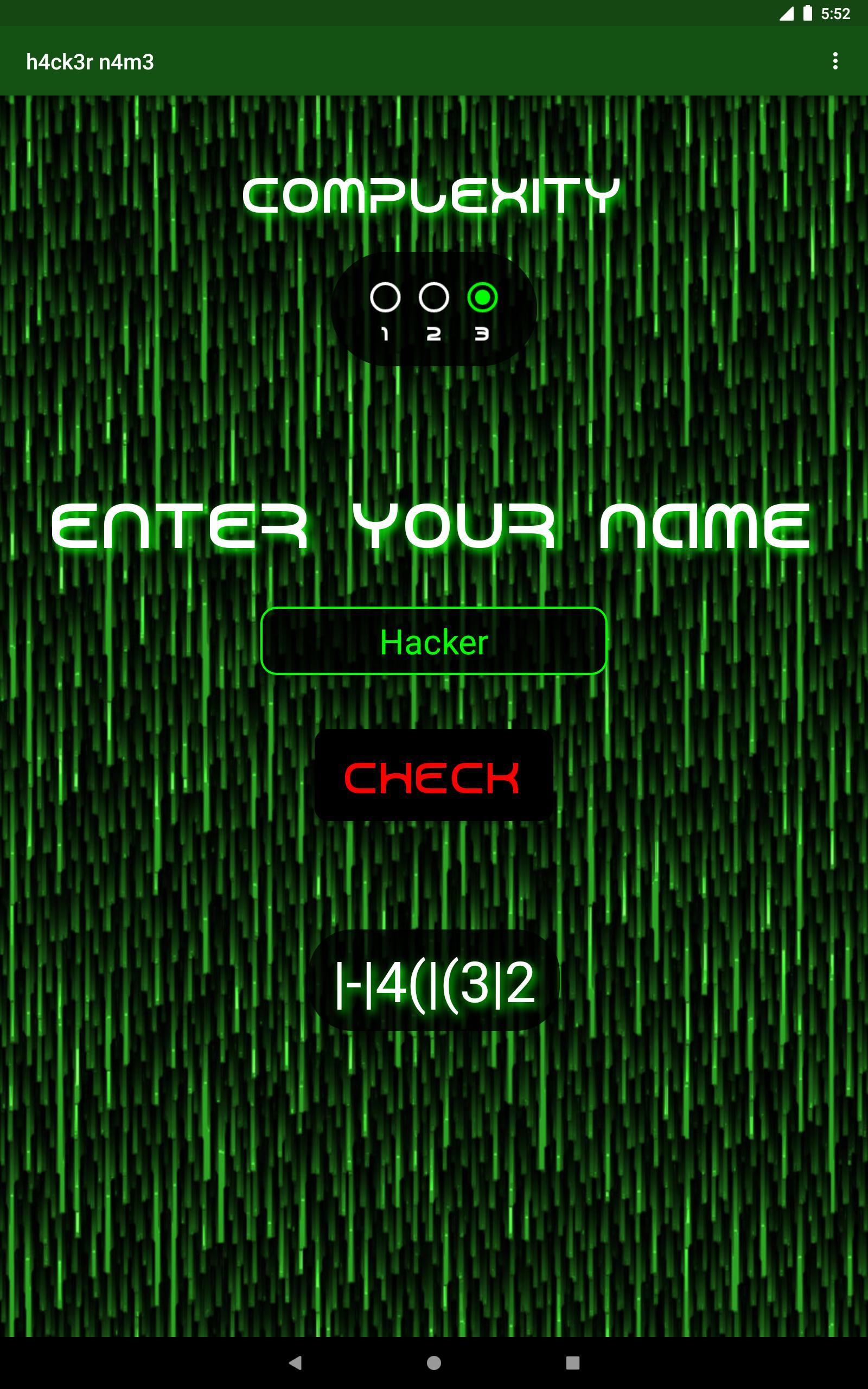 Hacker Nickname Generator