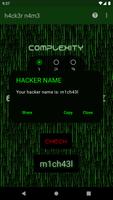 برنامه‌نما Hacker Name عکس از صفحه