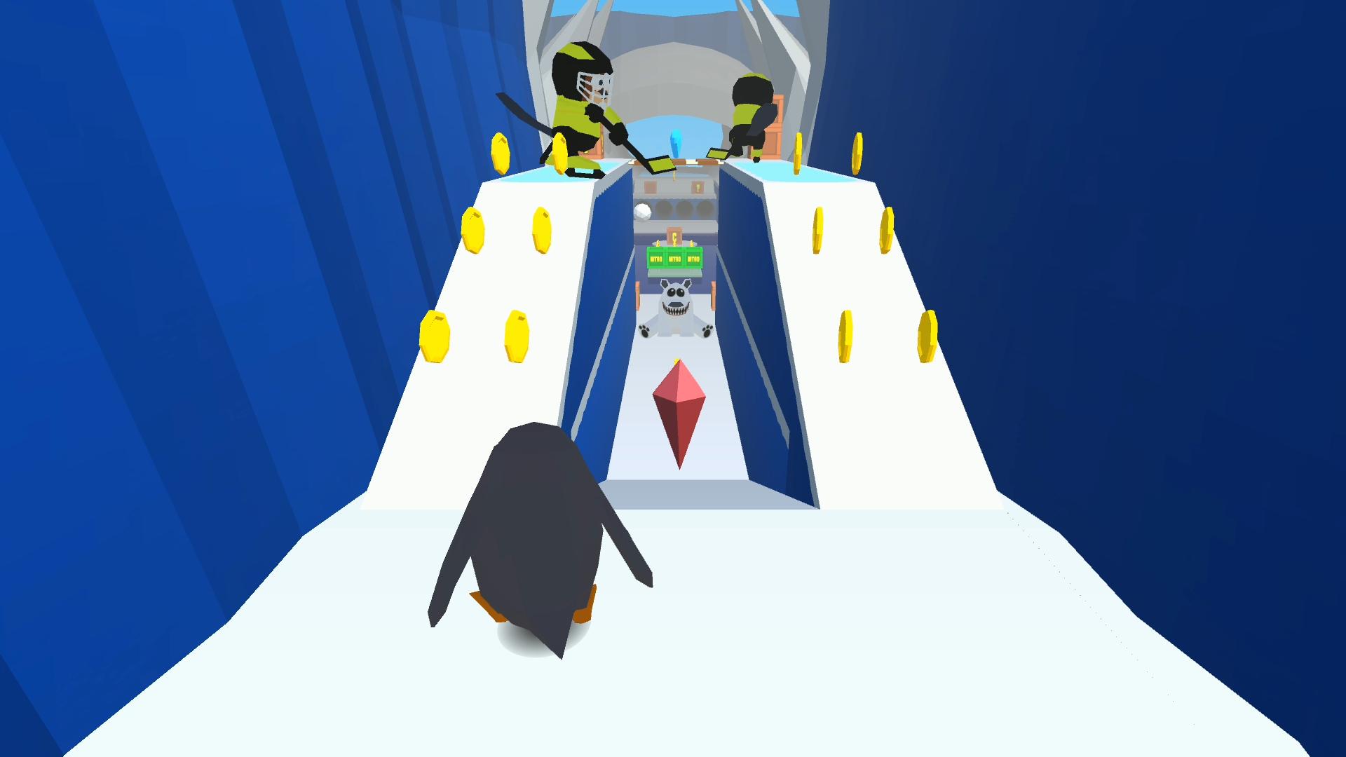Игра пингвина битой. Платформер про пингвина. Путешествие пингвинов игра. Гонка с пингвинами. Игра Пингвин с горы.