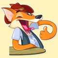 Autocollants Mignons de Renard