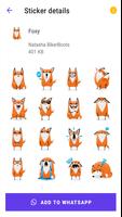 Cute Fox Stickers screenshot 3