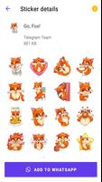 Cute Fox Stickers screenshot 1