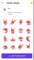 Cute Fox Stickers screenshot 2