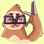 ikon Stiker Sloth Imut