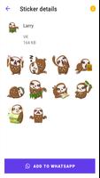 Stiker Sloth Imut screenshot 3