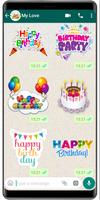 WASticker - Birthday stickers اسکرین شاٹ 2