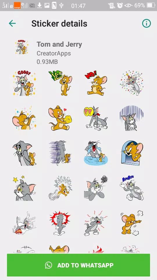Descarga de APK de WAStickerApps : Tom And Jerry Sticker for WhatsApp para  Android