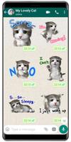 WASticker - Cat stickers poster
