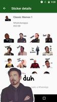 Neue Aufkleber Memes für WhatsApp  (WAStickerApp) Plakat