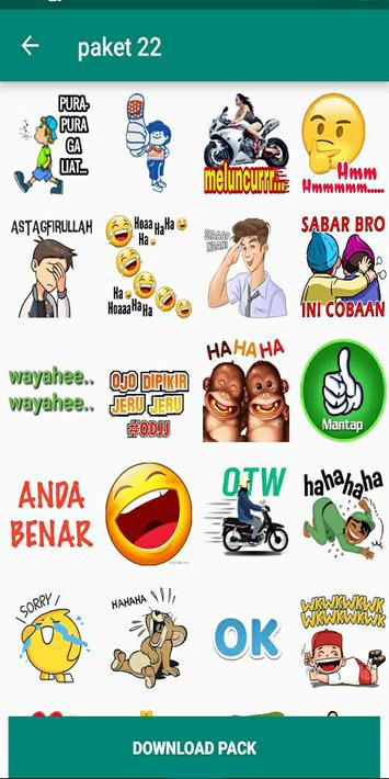 Kumpulan Stiker Wa Lucu Perang Gambar para Android - APK Baixar