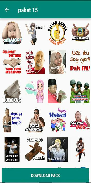 Kumpulan Stiker Wa Lucu Perang Gambar para Android - APK Baixar