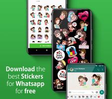 💗 I Love You WAStickerApps for Chat Free poster