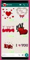 WASticker - Love Stickers اسکرین شاٹ 1