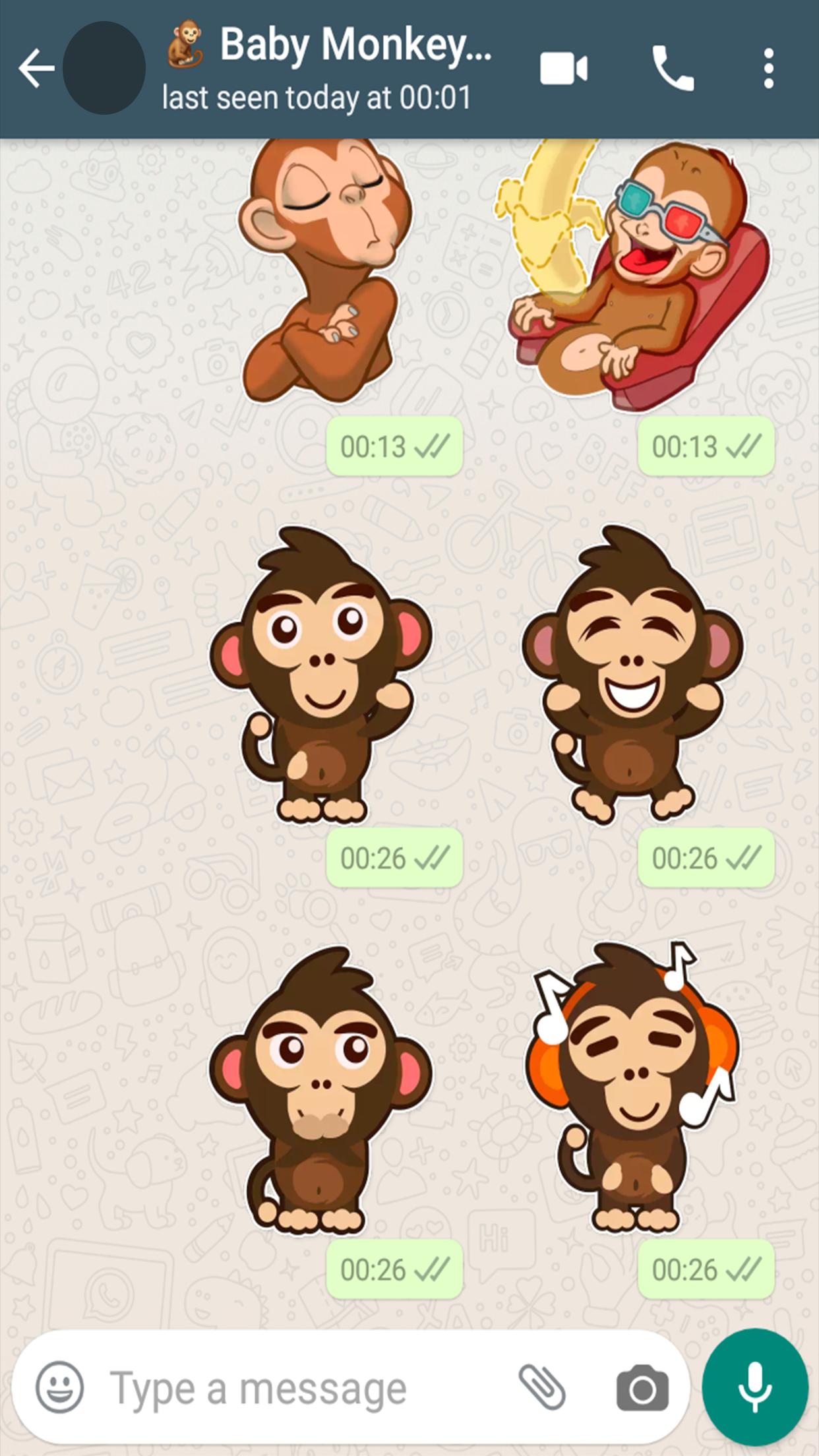 Descarga de APK de ???? Pegatinas Mono Bebé: WAStickerApps para Android Descarga de APK de ???? Pegatinas Mono Bebé: WAStickerApps para Android