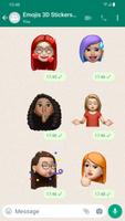 Adesivos Emojis 3D WASticker Cartaz