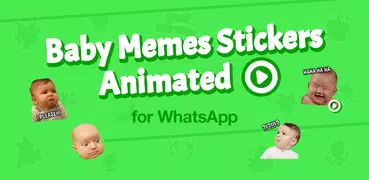 有趣的嬰兒臉貼紙 WAStickerApps