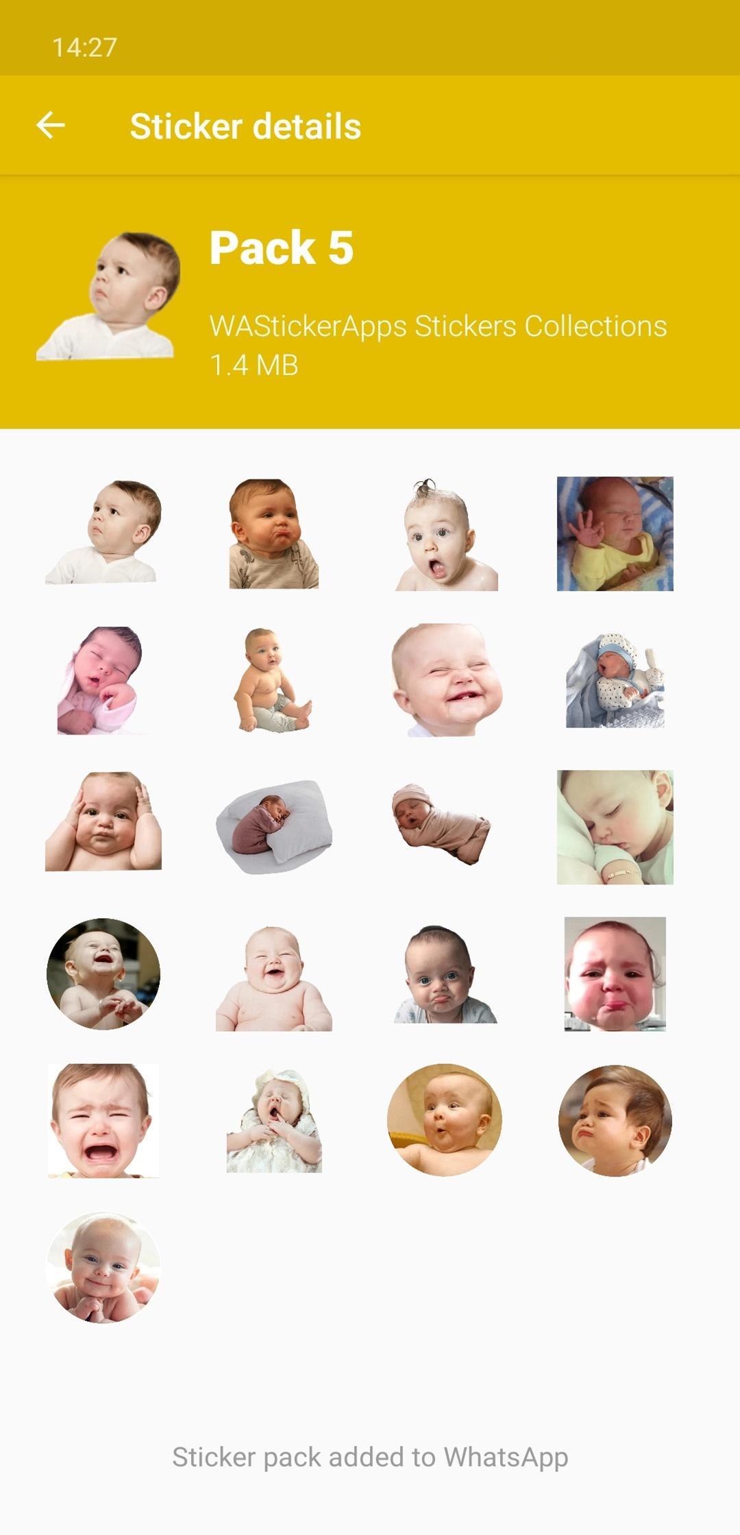 Funny Baby Faces Stickers Wastickerapps For Android Apk Download