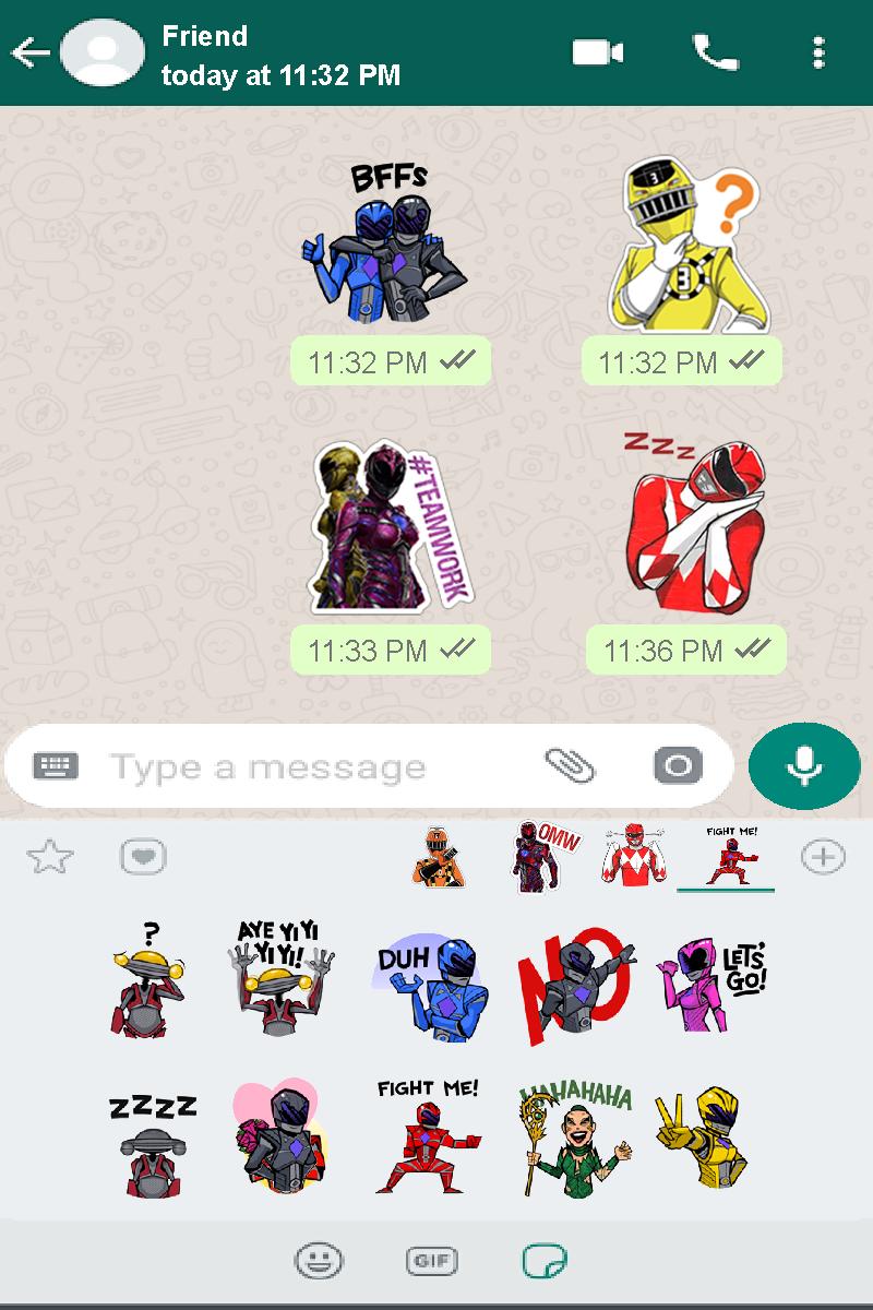 Power Rangers Sticker For Chat Wastickerapps For Android Apk