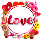 WASrickers- Love Stickers-icoon