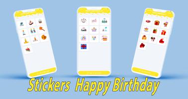 GIF Happy Birthday Stickers capture d'écran 1