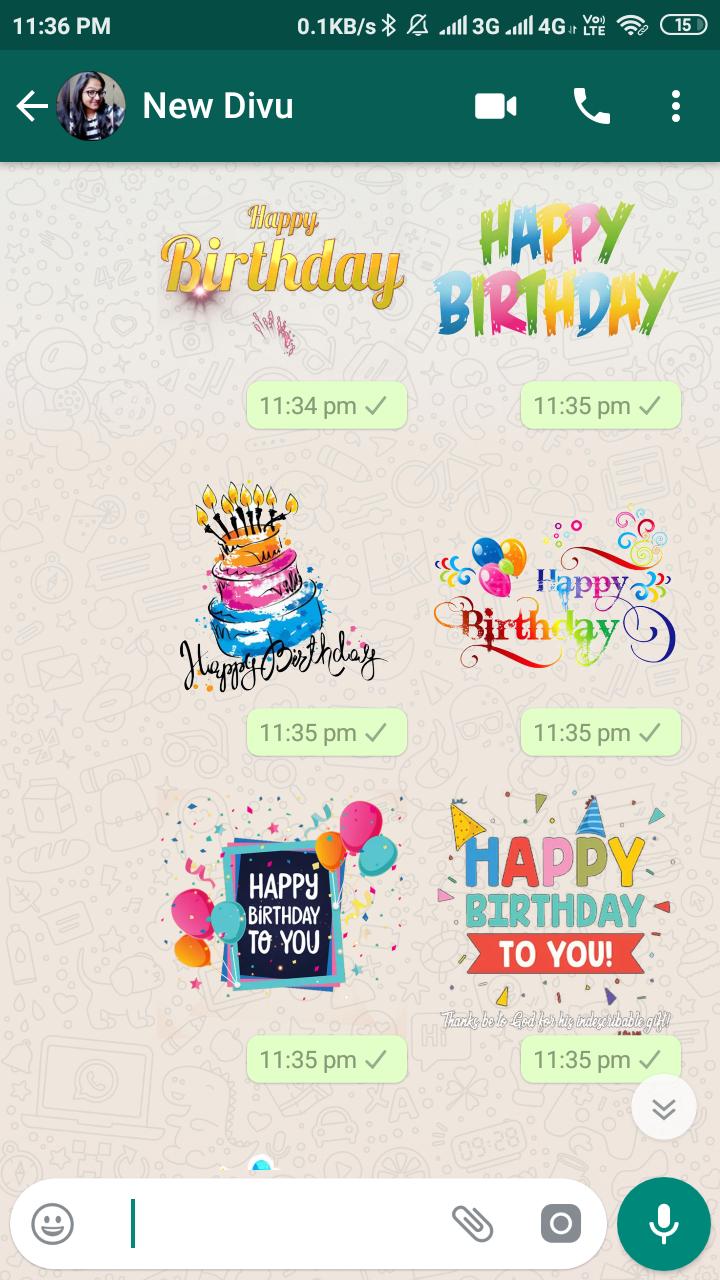 Happy Birthday Whatsapp Stickers Wastickers For Android Apk