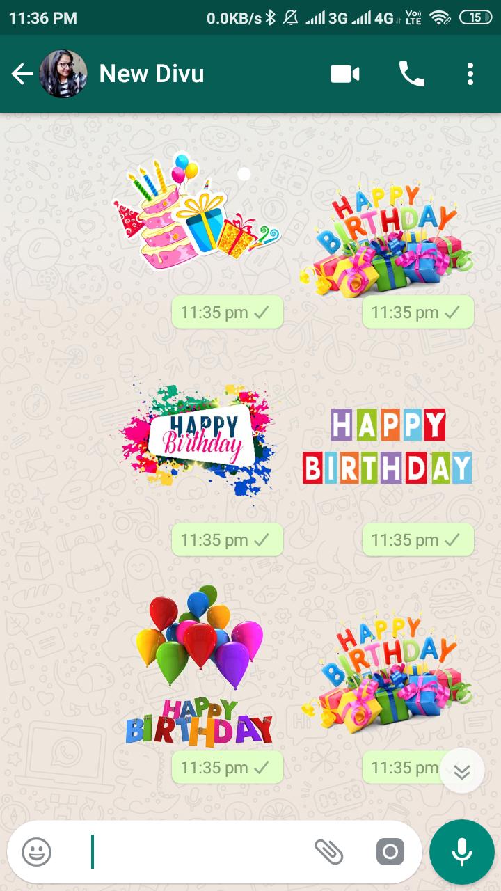 Happy Birthday Whatsapp Stickers Wastickers For Android Apk