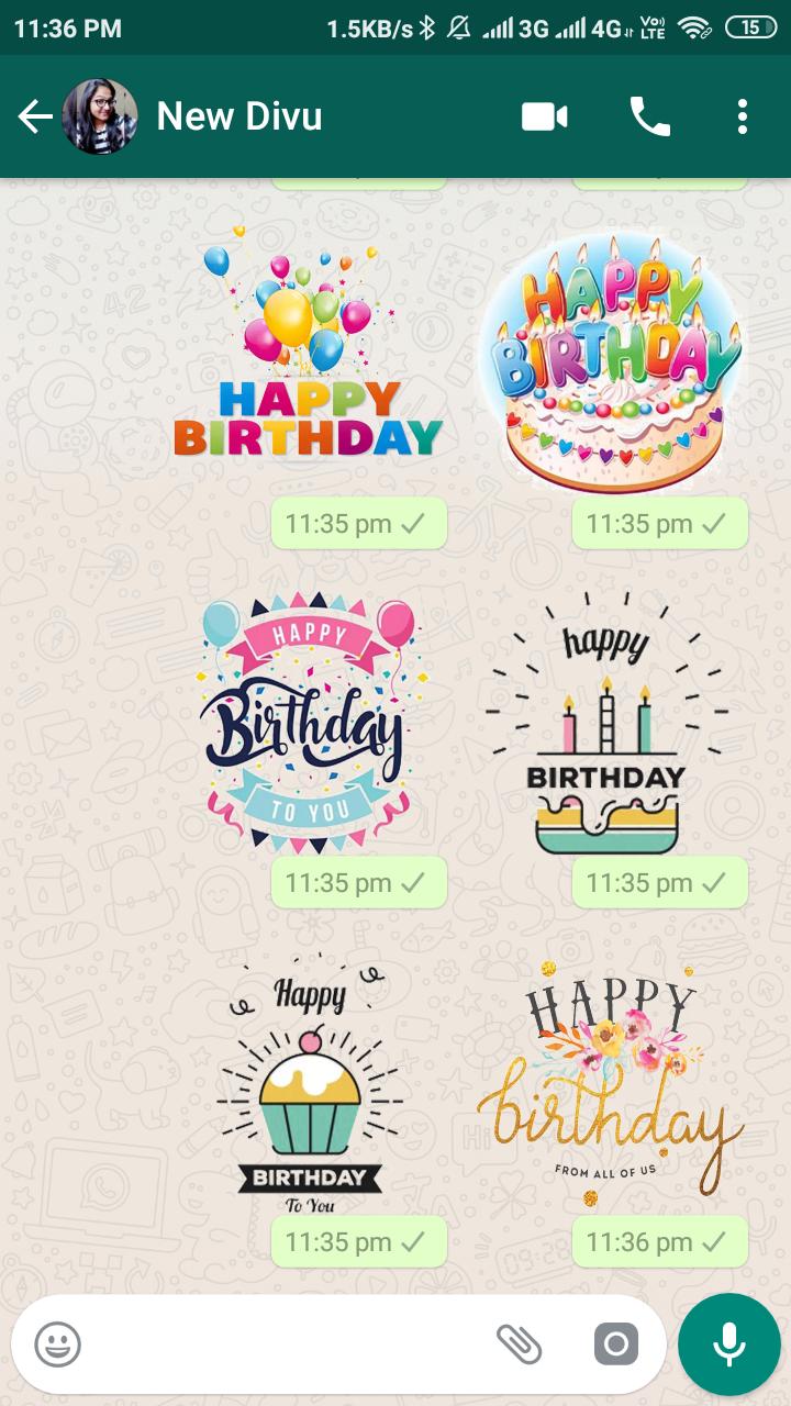 Happy Birthday Whatsapp Stickers Wastickers For Android Apk