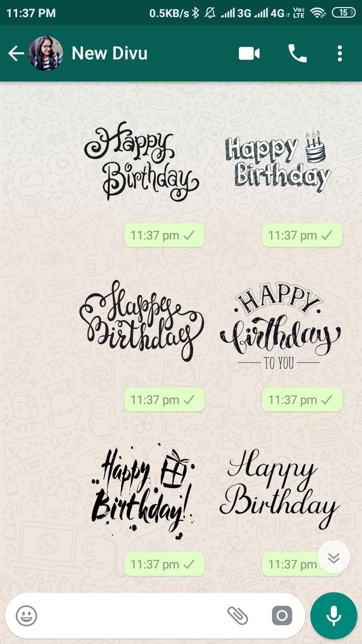 Happy Birthday Whatsapp Stickers Wastickers For Android Apk