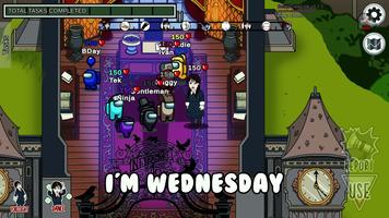 Wednesday Mod in Among Us poster