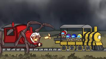 Among Us vs Choo Choo Charles poster