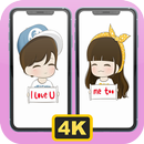 Cute Anime Couple Wallpaper 4K APK