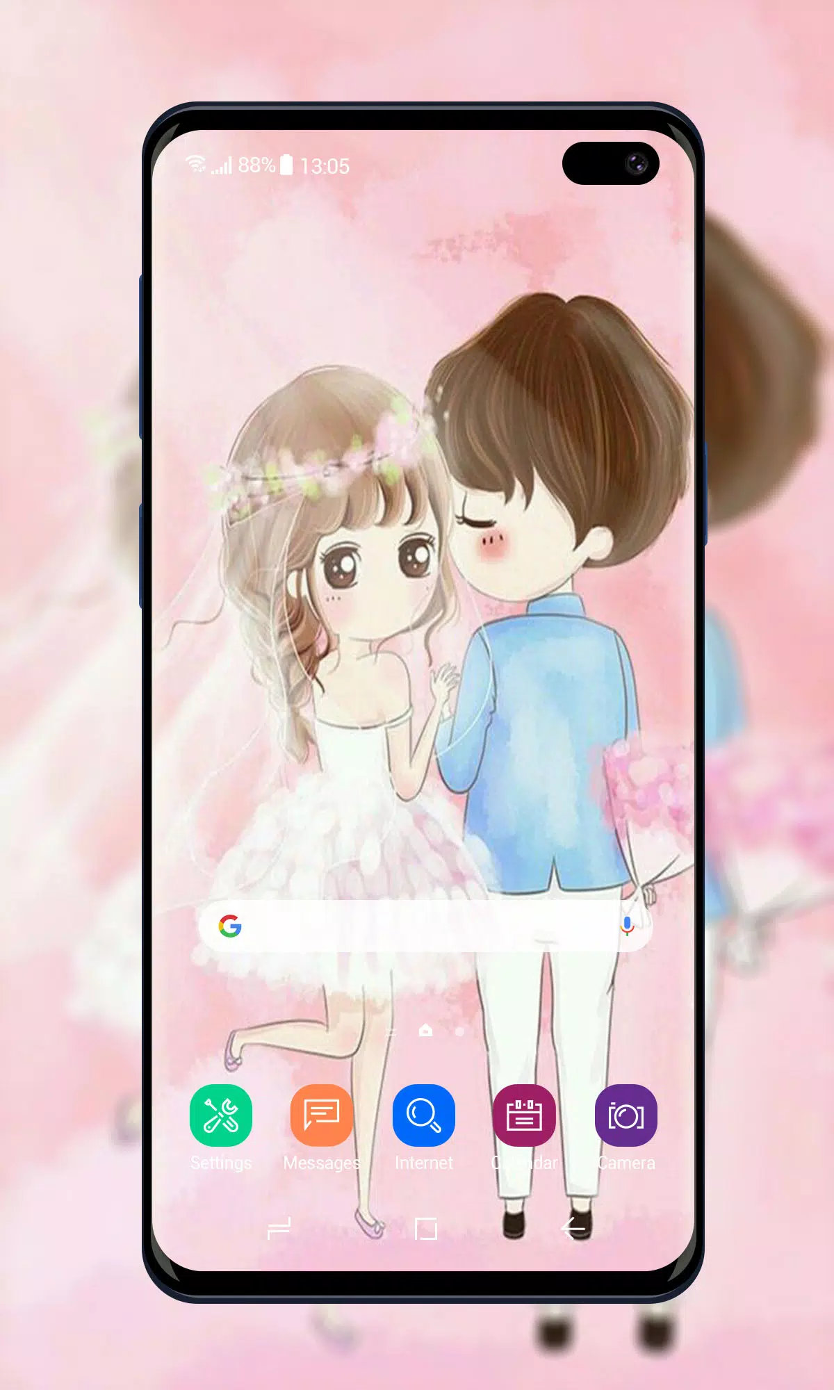 Cute Anime Couple Live Wallpaper - free download