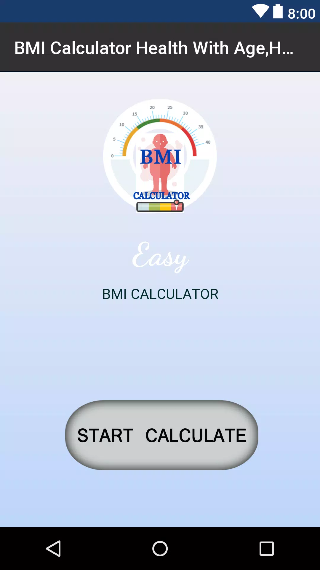 BMI Calculator Health With Age & Height APK pour Android Télécharger