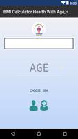 BMI Calculator Health With Age & Height captura de pantalla 1