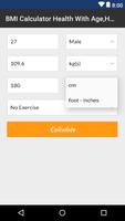 BMI Calculator Health With Age & Height captura de pantalla 2