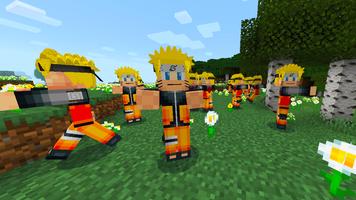 Naruto mod for Minecraft الملصق