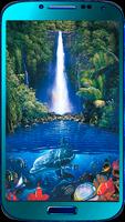Beautiful waterfalls wallpaper Ekran Görüntüsü 1