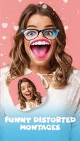 Warp Face Funny Photo Stickers poster