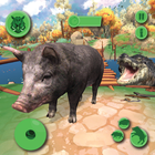 Wild Pig King Warthog Boar Sim icône