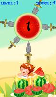 Watermelon Knife Challenge Game syot layar 2