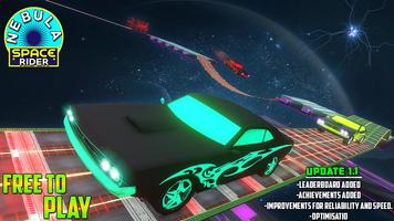Space Car Speedway Rider - Nebula 3D Galaxy Race الملصق